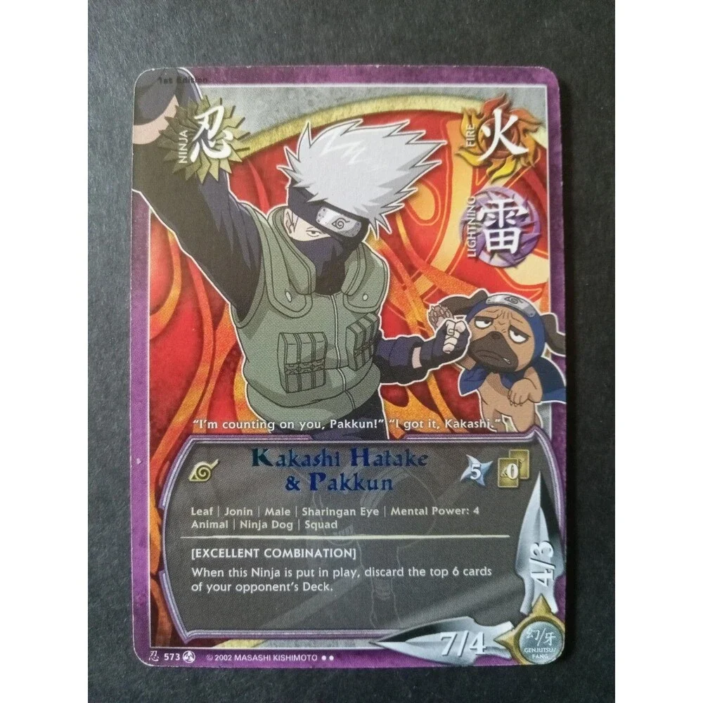Naruto CCG, Kakashi Hatake Pakkun, 573, Rainbow Letters